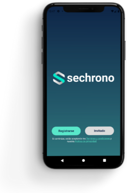 Aplicación móvil SECHRONO